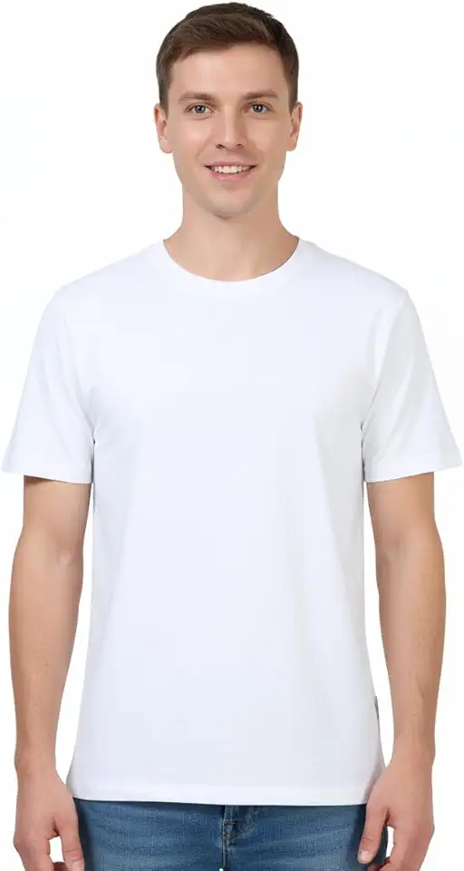 Men’s T-Shirts Ringspun Cotton Crew Neck Tee Shirts|Casual Wear T Shirt | Pre Shrunk with Panel Wash