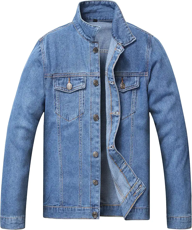 Denim Jeans Jackets For Slim Fit Destroyed Distressed Fashion Ripped Vintage Coat Jeans Jacket