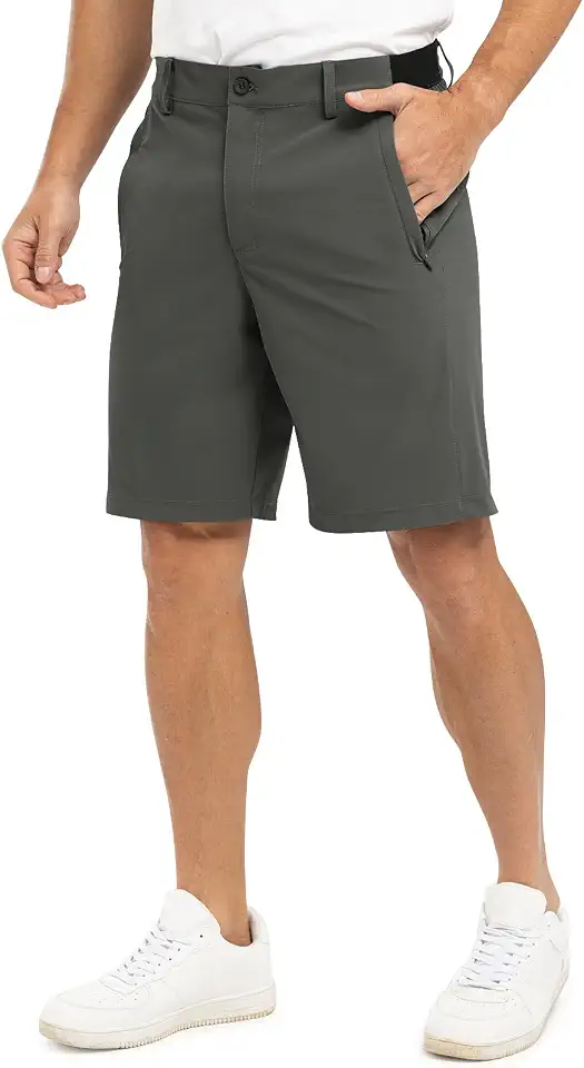 TBMPOY Men's 9" Golf Shorts Stretch Quick Dry Dress Casual Shorts