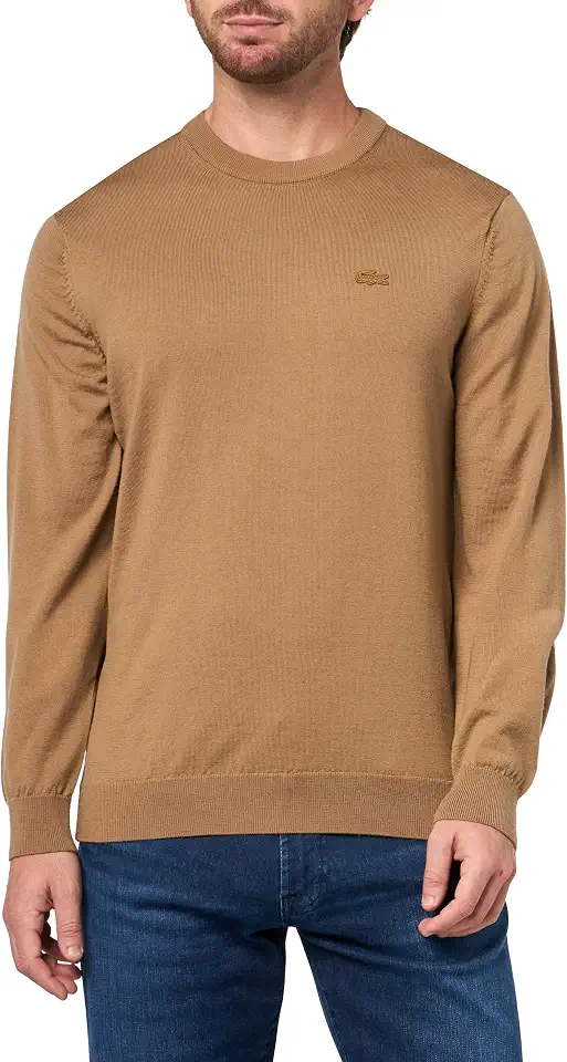 Lacoste Men's Merino Wool Crew Neck Sweater