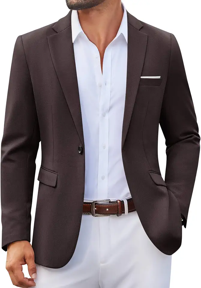 Global Recycled Standard COOFANDY Mens Blazer Casual Sport Coats Lightweight Sports Jacket