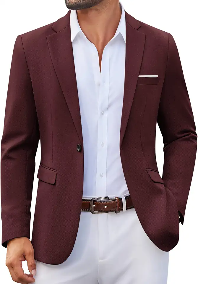 Global Recycled Standard COOFANDY Mens Blazer Casual Sport Coats Lightweight Sports Jacket