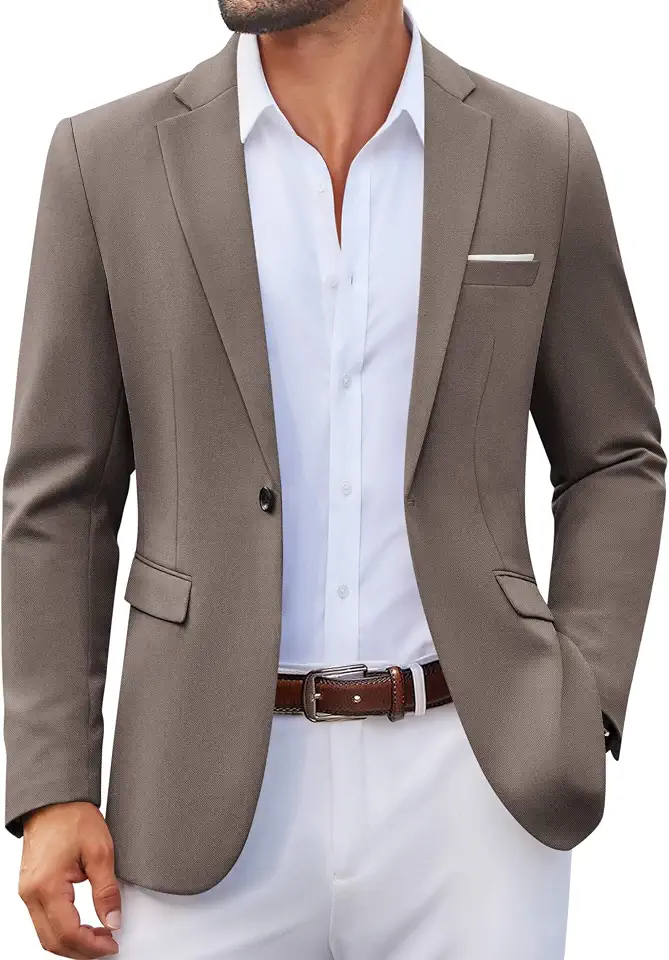 Global Recycled Standard COOFANDY Mens Blazer Casual Sport Coats Lightweight Sports Jacket