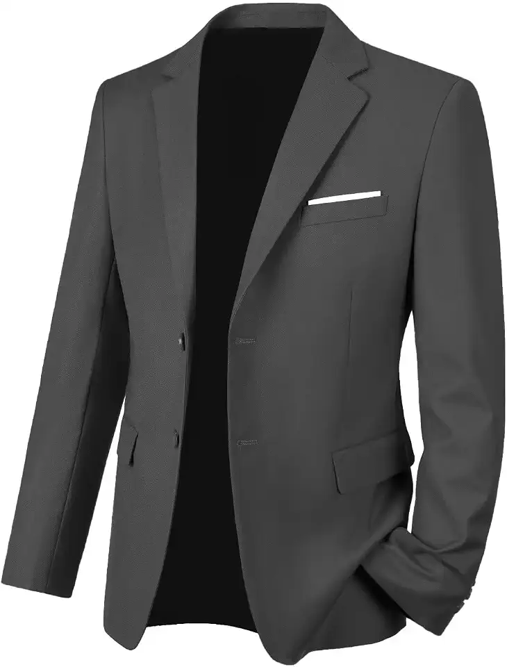 Global Recycled Standard Mens Blazer Jacket Tuxedo Coat for Prom Wedding Business Party Suit | 2 Button,Classic Mens Suit Jacket,for Wedding,Prom,Casual Wear,Dinner and Business Events,Comfort Fit for All-Day Formal