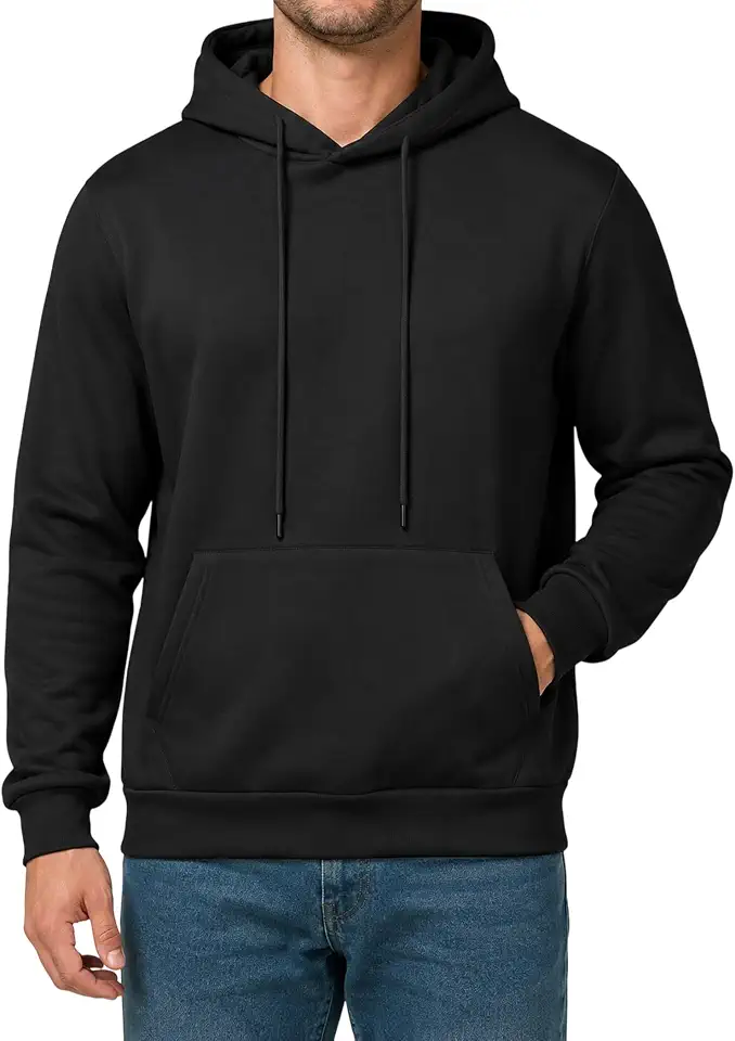 Men's Pullover Hoodie Fleece Hooded Sweatshirt