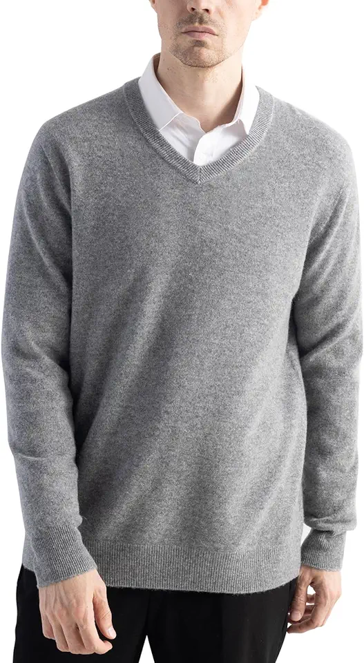 Chanyarn Men's 100% Merino Wool Sweater 2025 Fall Winter First-Line Ready to Wear V Neck Long Sleeve Seamless Knit Sweater