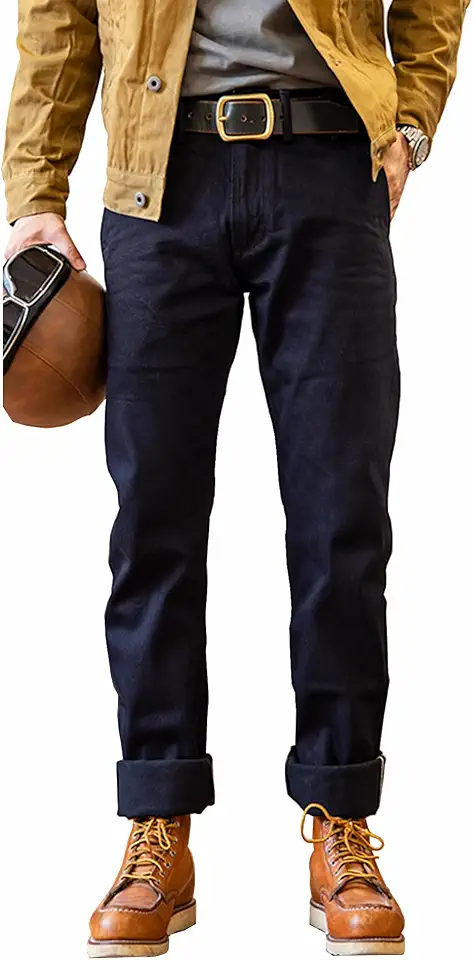 Red Tornado Vintage 14.5oz Men's Jeans Slim Tapered Leg Raw Selvedge Denim