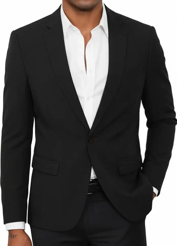 Men's Regular Fit Black Blazer