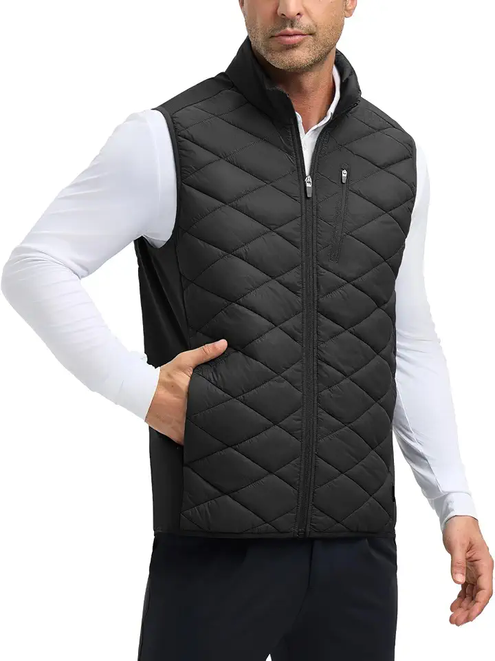 baleaf Mens Puffer Vest Outerwear Golf Winter Lightweight