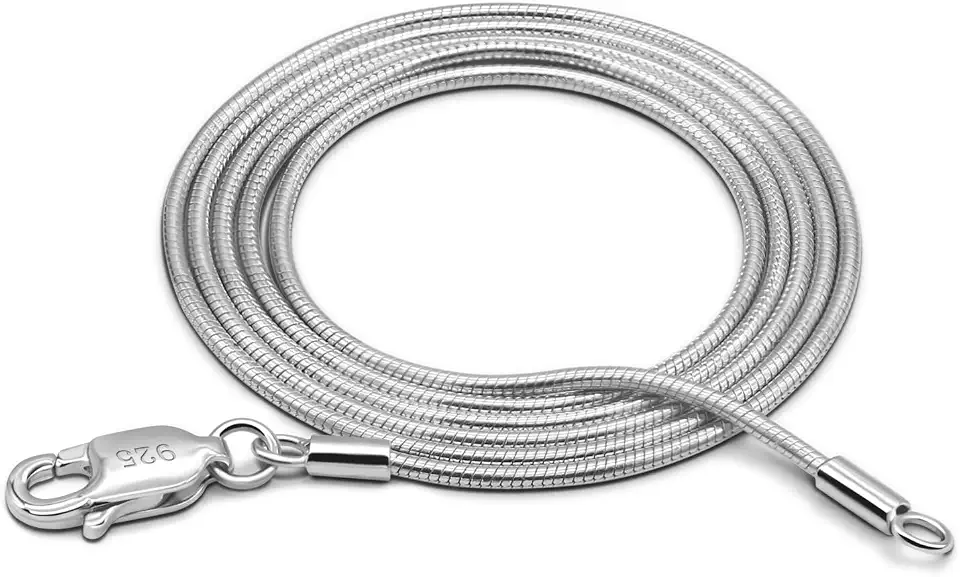 Men's Sterling Silver Snake Chain Necklace