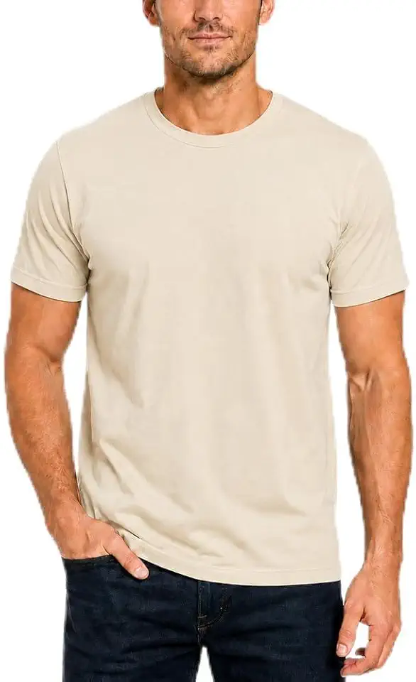 Men's Cotton Crew Neck T-Shirt | 100% Cotton | Regular Fit | Soft & Breathable | Everyday Casual Wear