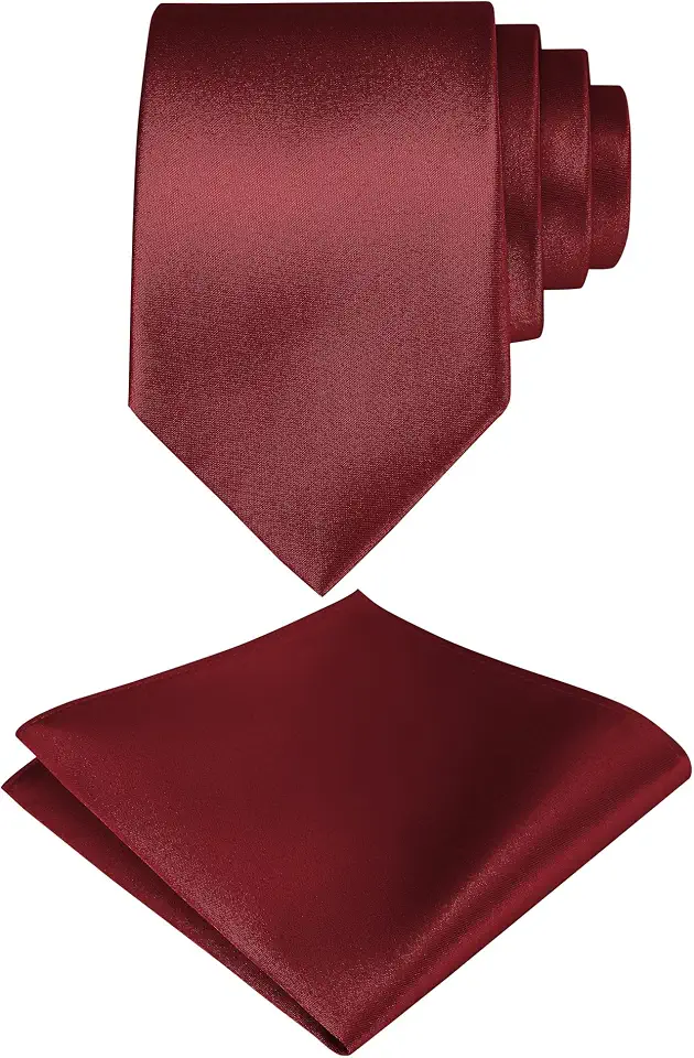 Men's Ties with Pocket Square Formal Tuxedo Neckties for Men