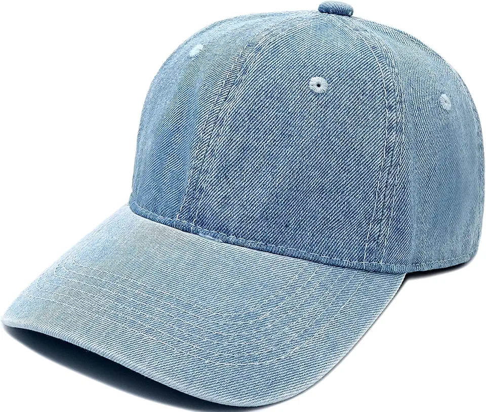Men's Adjustable Blue Denim Baseball Cap
