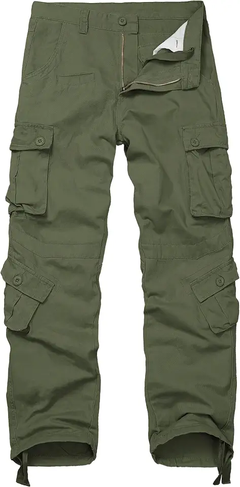 Men's Cotton Cargo Camo Pants
