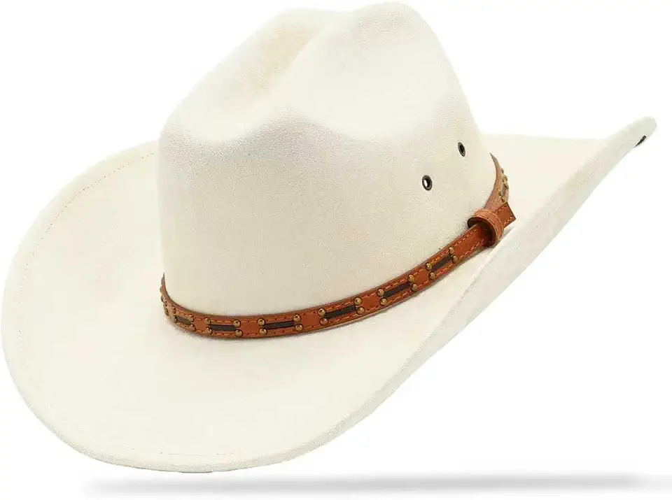 Cowboy Hat for Men and Women - Cattleman Wide Brim Western Cowgirl Hat with Gift Packaging
