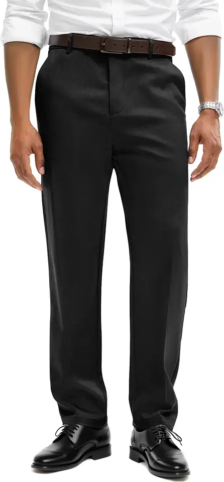 Comdecevis Men's Classic Fit Business Casual Wrinkle Resistant Dress Pants
