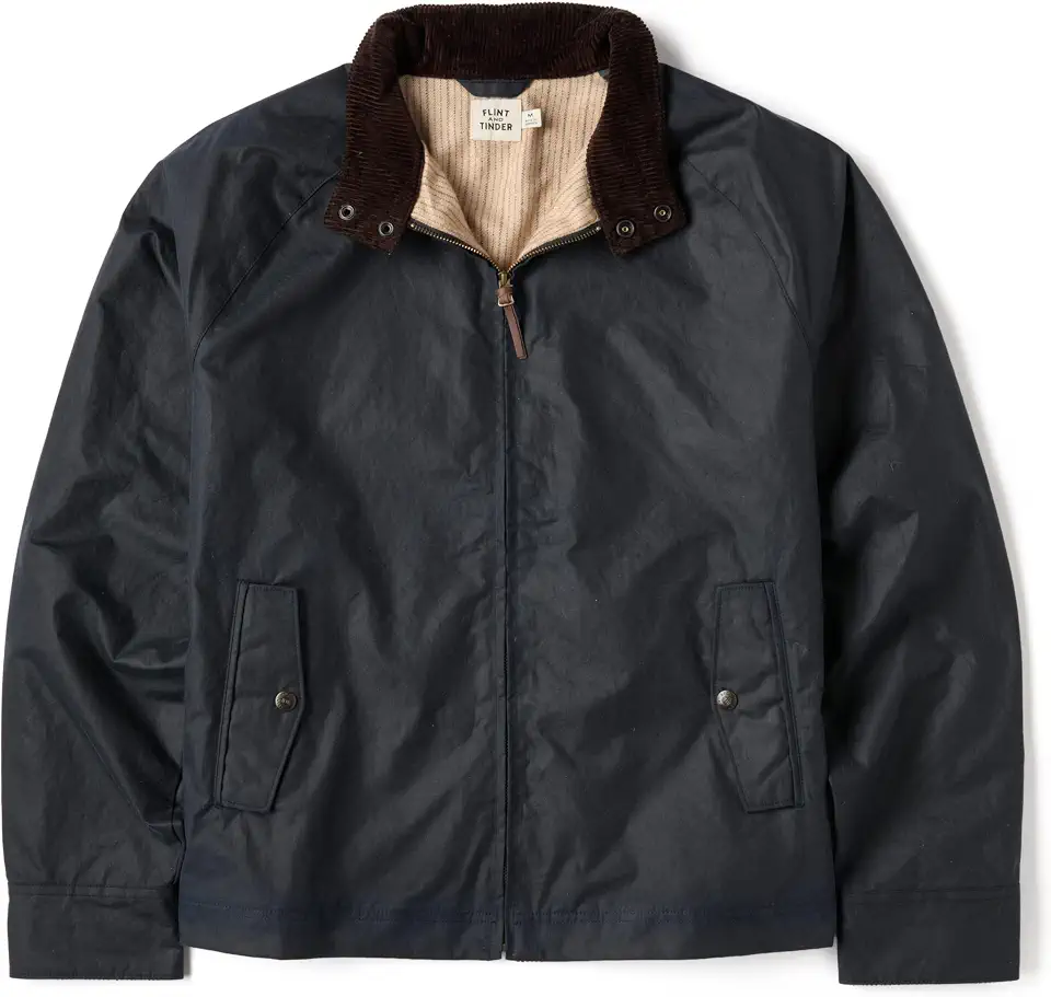 Huckberry Flint and Tinder Waxed Harrington Jacket