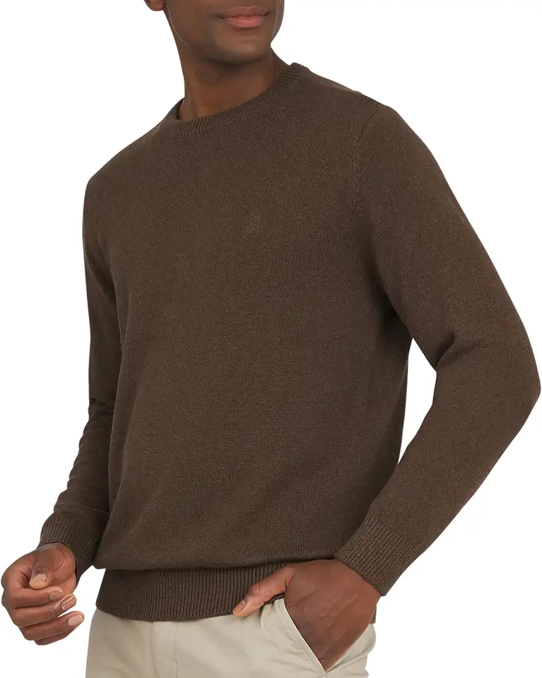 Chaps Men's Classic Fit Long Sleeve Cotton Jersey Midweight Crewneck Sweater (S-XXL)