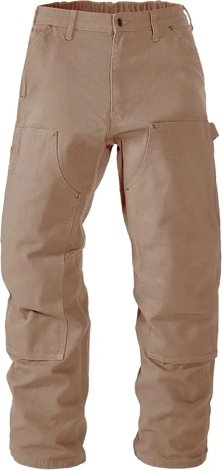 Soojun Men's 13.5 oz Heavyweight Loose Fit Double Knee Carpenter Work Pants
