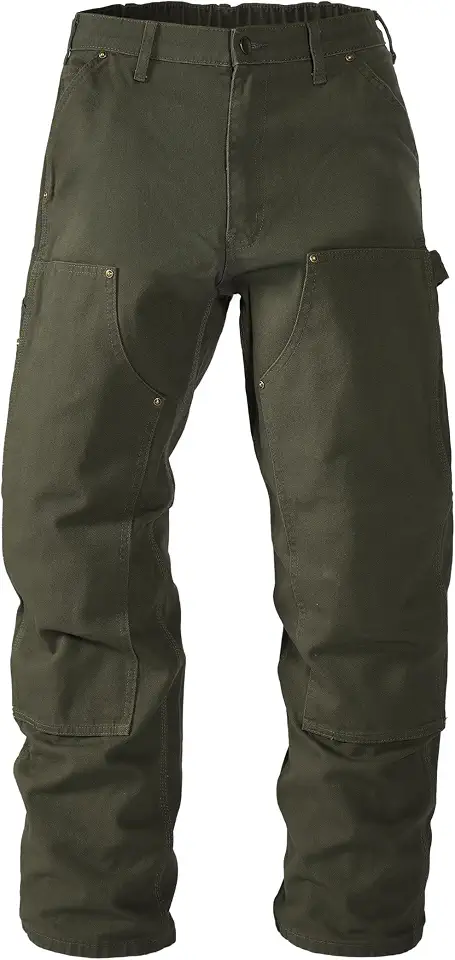 Soojun Men's 13.5 oz Heavyweight Loose Fit Double Knee Carpenter Work Pants
