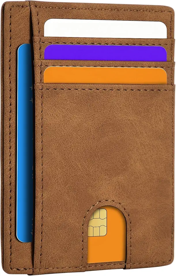 Men's Brown Leather Cardholder Wallet