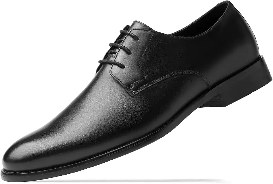 HEEZ Men's Dress Shoes Genuine Leather Oxford Formal Shoes for Men