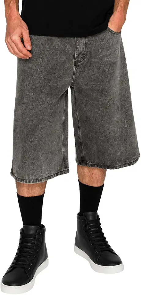 VICTORIOUS Men's Baggy Fit Essential Denim Shorts Various Designs