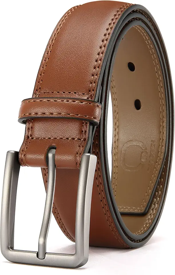CHAOREN Mens Belt Leather - 1 3/8" Dress Belts for Men - Considerate Gift for Work Business Casual Jeans