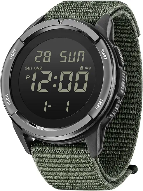 Digital Watch for Men Tactical Military Waterproof Sports Wristwatch Nylon