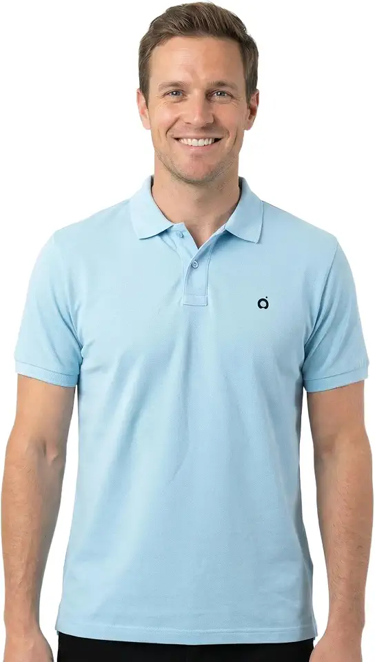 Knotts Men’s Slim Fit Polo Shirt – 100% Cotton Piqué, Breathable, Short Sleeve Casual Top