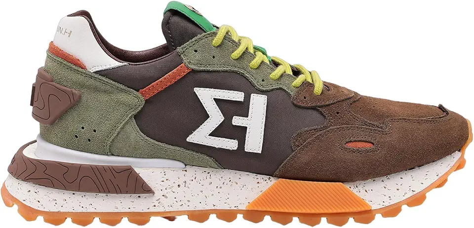 ELHANN.H The NSJ358 is a Sneaker Made of Leather and Premium Suede.