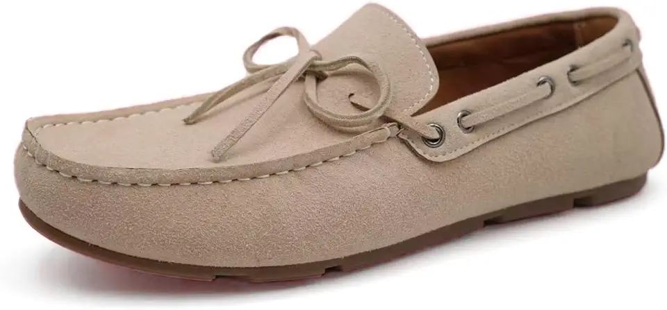 Men's Tan Suede Espadrille Loafers