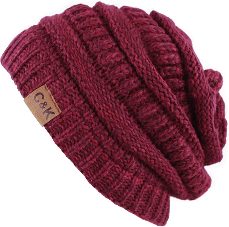 Winter Knit Ribbed Beanie Hat – Warm Soft Stretch Cable Knit Ribbed Cap for Men & Women