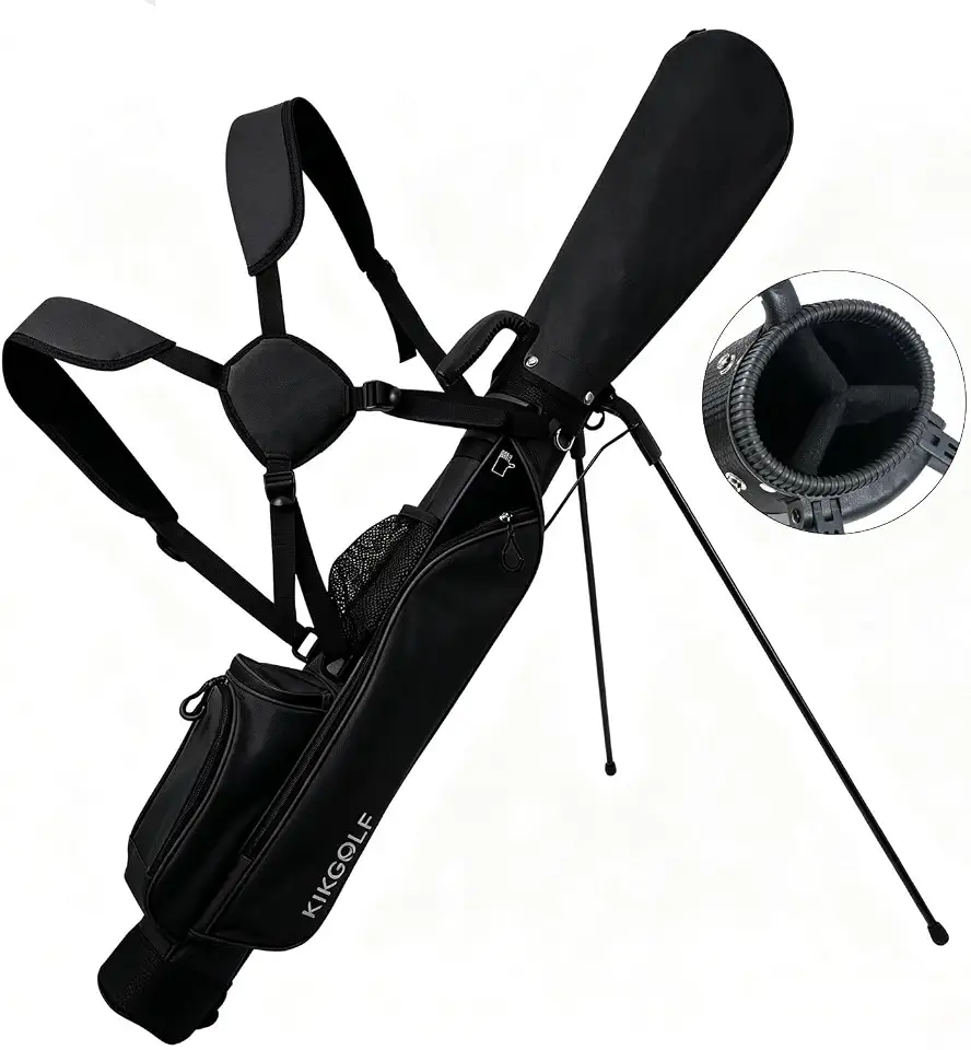 Lightweight Stand Golf Bag with Cooler Rain Cover 7 Clubs Capacity