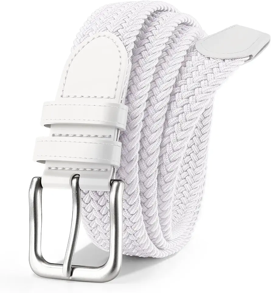 Global Recycled Standard Men's Belt Braided Stretch Belt for Men Golf Pants Casual Shorts Jeans