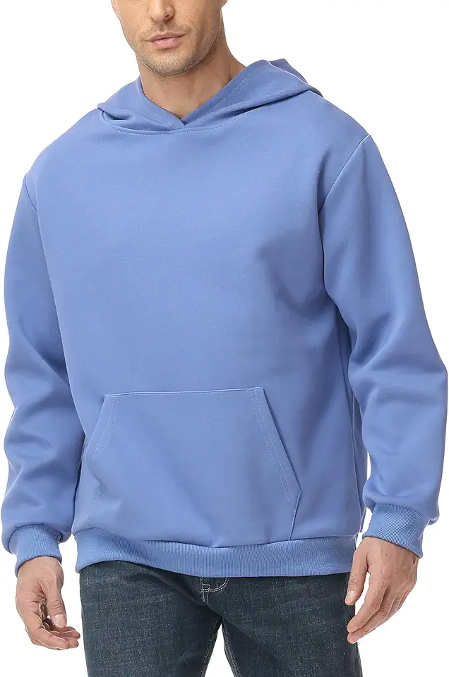 Men's Slate Blue Pullover Hoodie