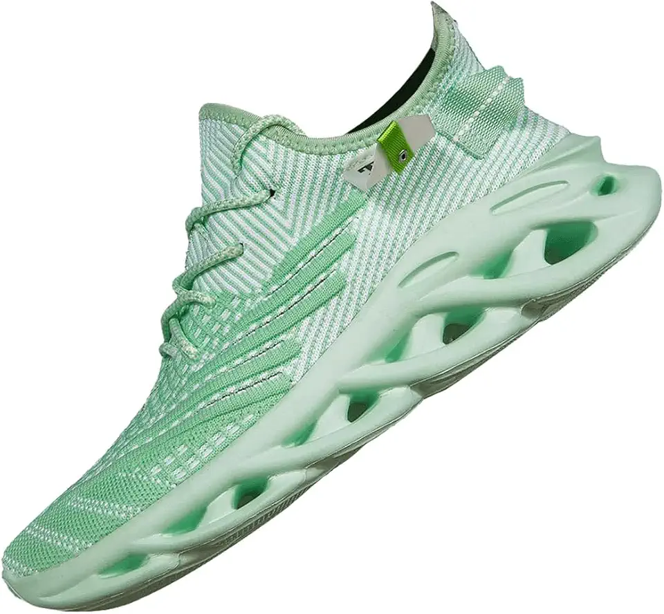 Mens Running Shoes Gym Slip on Sneakers Non Slip Walking Tennis Sports Work Athletic Workout Casual Lightweight Breathable Fashion