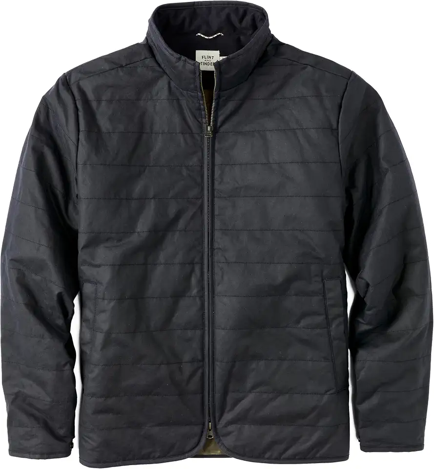 Huckberry Flint and Tinder York Quilted Waxed Jacket, Mens Coat