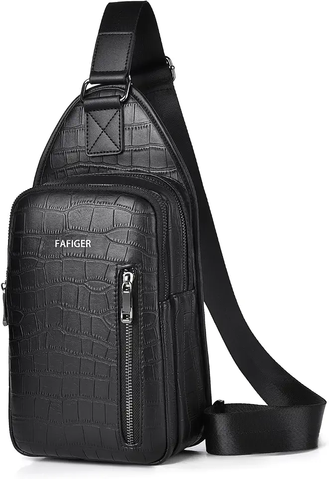 Men's Crossbody Bag For Men, Shoulder Bag For Men, Unisex Tactical Messenger Bag, Durable Outdoor Travel Accessory In Black