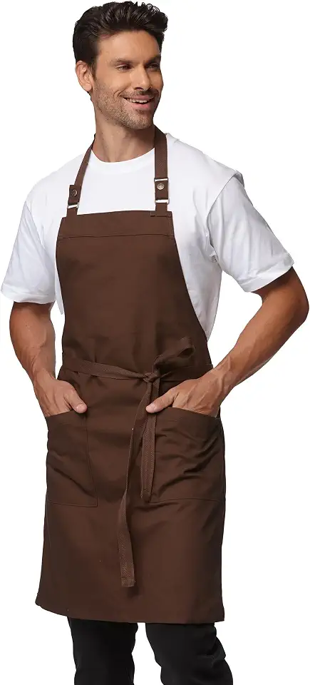 Chef Men Canvas Waterproof Apron Pocket 4251GB