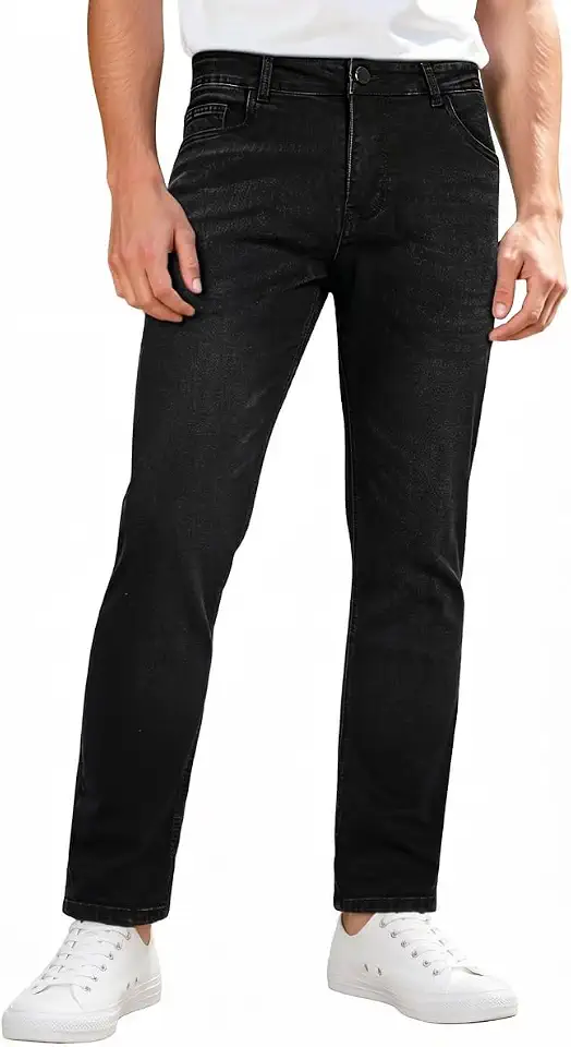 Global Recycled Standard GINGTTO Mens Jeans Slim Fit Stretch Denim