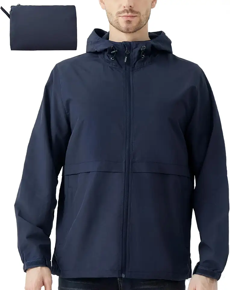 Men's Blue Windbreaker Jacket