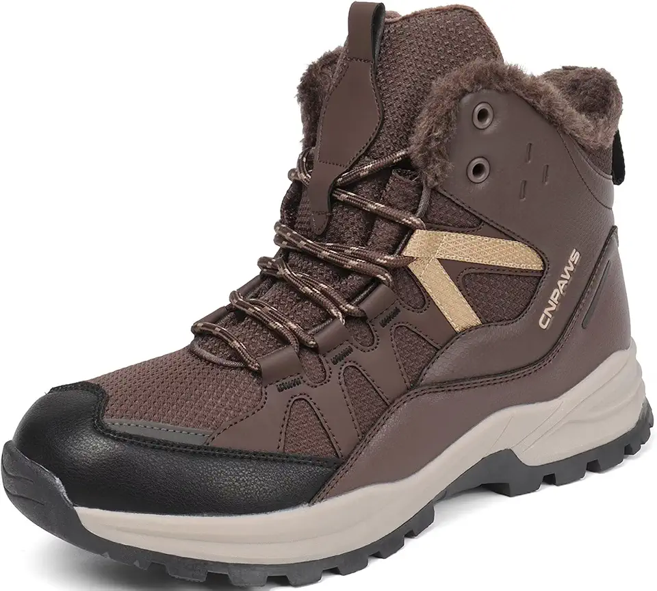 Men's Brown Waterproof Trail Running Boots
