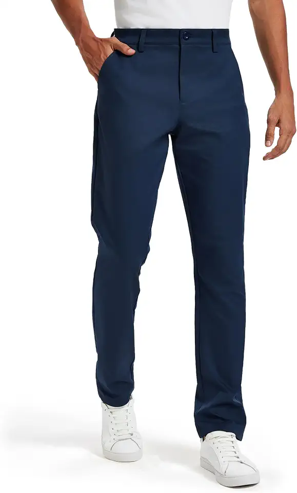 Global Recycled Standard Men's Classic Fit Stretch Golf & Dress Work Pants 30''/32''/34''