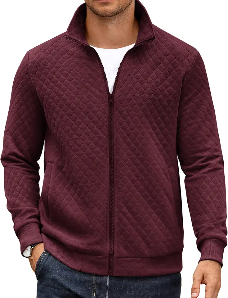 Men's Rust Orange Quilted Liner Jacket