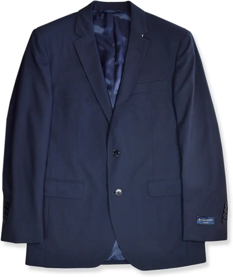 Brooks Brothers Men's Milano Slim Fit All Wool Two Button Blazer Jacket,