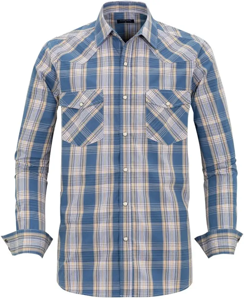Men's Tan Corduroy Western Snap Button Shirt