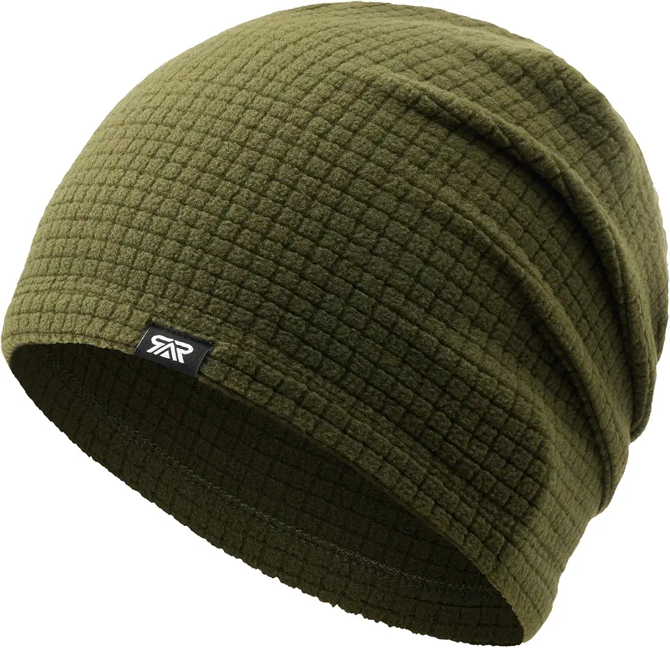 Men's Rust Orange Ribbed Knit Beanie