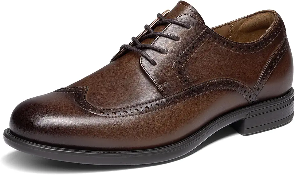 Bruno Marc Men's Brogue Wingtip Oxfords Leather Dress Shoes