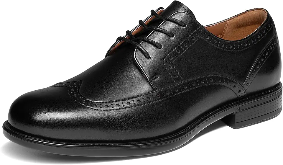 Bruno Marc Men's Brogue Wingtip Oxfords Leather Dress Shoes